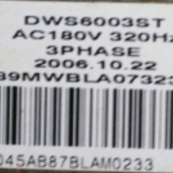 Samsung WD-B1265R 1055 inverter drum washing machine original DWS6003ST motor motor