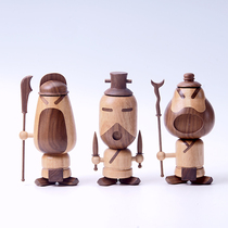 Liu Guanzhou Shuwood Puppet Living Room Accessories Original National Tree Crafts Design of several people