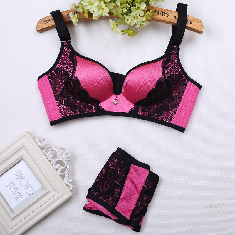 Để bộ đồ lót lớn chải chuốt bộ ren chính hãng không có vòng ngực bằng thép đặt ngực nhỏ tập ngực áo ngực học sinh