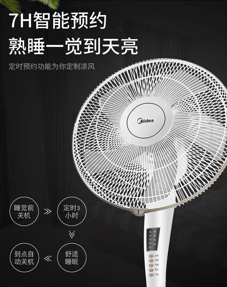 Quạt điện đẹp nhà điều khiển từ xa quạt sàn lắc đầu quạt im lặng năm lá dọc thời gian quạt sinh viên - Quạt điện quat tich dien