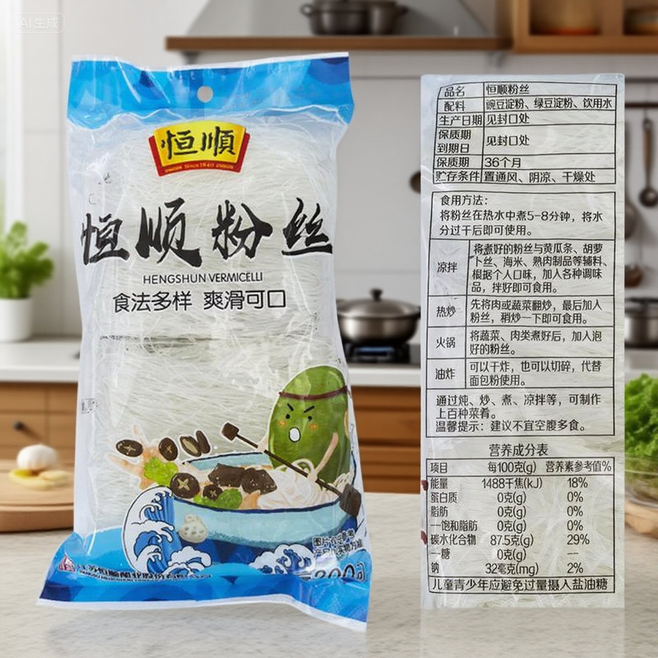200/400/800g恒顺龙口粉丝：舌尖上的味蕾盛宴
