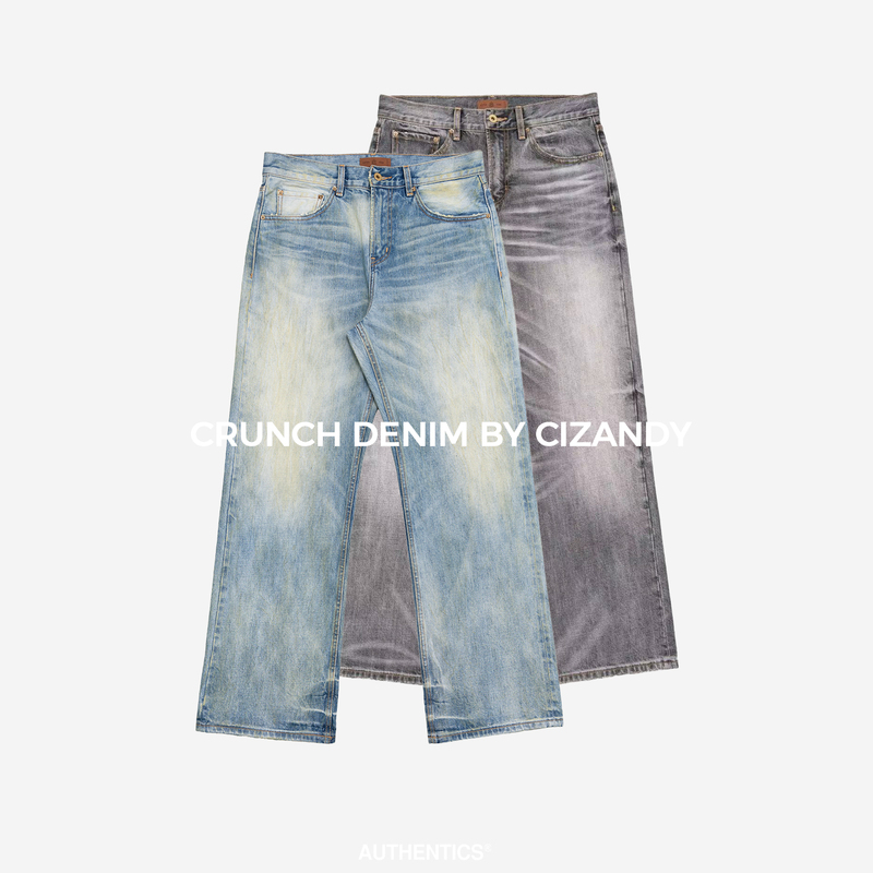 Atts X Tbr Southern and Northern Campaign Bull King Series Gizandy's Innovative Fabric Loose Straight-Leg Jeans