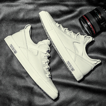 Summer shoes Korean version trendy 100 hitch small white shoes breathable casual board shoes mens leather shoes deodorant inner heightening man