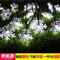 Snowflake Solar LED light string OUTDOOR WATERPROOF COLOR LIGHTS ROOF TERRACE TERRACE BALCONY DECORATION GARDEN ARRANGEMENT COURTYARD LAMP