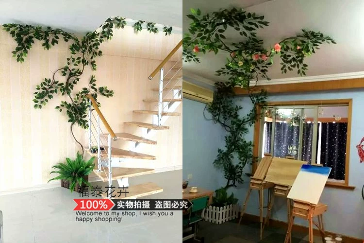 Mô phỏng Hoa Wisteria Hoa giả Hoa Violet Cây trần Hoa Vine Vine Trang trí đám cưới Hoa Chuỗi Chuỗi Hoa Vine Bean - Hoa nhân tạo / Cây / Trái cây