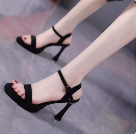 One-Strap Waterproof Platform Sexy High Heels for Women 2026 Summer New Style Socialite Matching Dress Stiletto Open-Toe Sandals