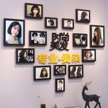 Hairdressing Shop Background Wall Decoration Painting Hair Salon Wall Painting Creative Hairstyle Picture Photo Frame Hairstyle Shop Photo Wall Hanging Painting