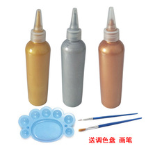 100ml acrylic paint gold silver copper wall painting hand-painted doll DIY mask doll coloring paint