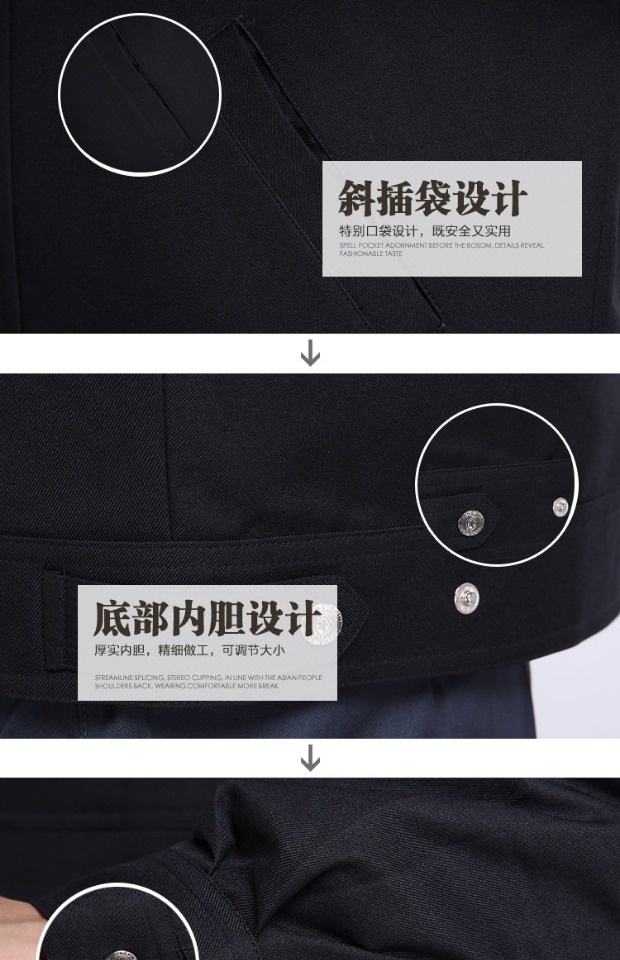 Mùa đông dày quần áo an ninh quần áo cotton nam và nữ 2011 mới dịch vụ bảo vệ quần áo cotton phù hợp với áo khoác lạnh áo bông quần áo unisex