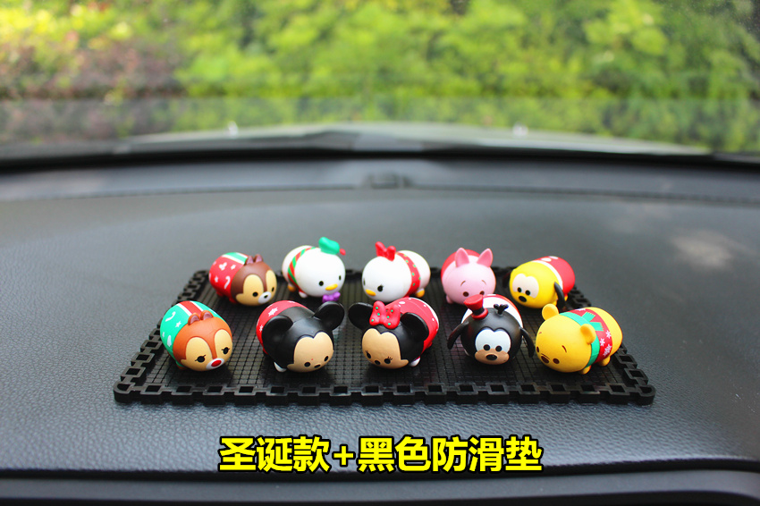 Sáng tạo dễ thương đồ trang trí xe hoạt hình Disney Mickey Minnie 10 búp bê phim hoạt hình xe đặt bàn trang trí - Trang trí nội thất các đồ vật để trang trí nhà ở