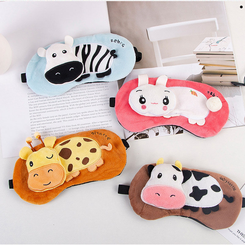 Blindfold Sleep Shading Cartoon Cute men and women sleeping Han version Children to blame students for blindfold to relieve eye fatigue-Taobao