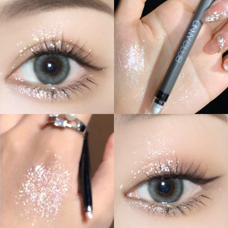 unny lying silkworm pen double-head dual-use flash brightening eye makeup bead matte natural female outline lying cicada pen highlight down to