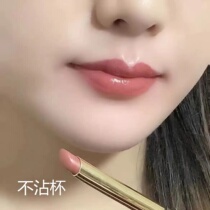 No color without blow retro color white cinnamon milk tea color lipstick water-proof matte lasting moisturization