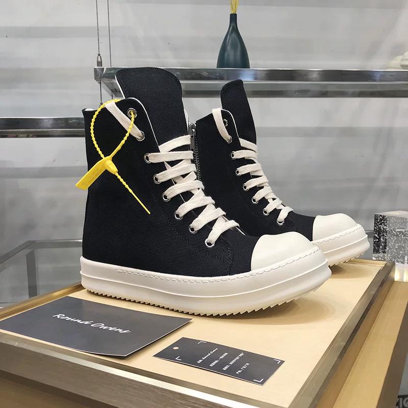 Ботинки низкие Owens (круглый носок) из ткани/канваса, европейский стиль, размеры 34–46
