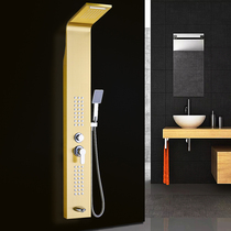 European style drawing bathroom shower screen shower set European toilet gold 304 stainless steel bath shower