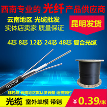 Outdoor 4-core 8-core 12-core 24-core photoelectric composite cable Armored optical brazing line Optical cable Monitoring line Optical cable with power line