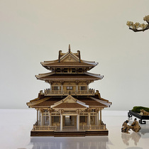 Chinese ancient construction Tenon wooden assembly Guilin Xiaoyao Building Chinese garden building model craft gift ornaments