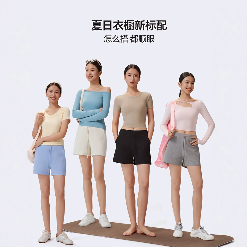 New Wide-Leg Casual Shorts for Women, Summer Commuter Style, Straight Loose Fit, Modal Drawstring, Double Pockets New Wide-Leg Casual Shorts for Women, Summer Commuter Style, Straight Loose Fit, Modal Drawstring, Double Pockets