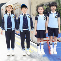 Primary school childrens class clothes Spring and autumn style suit First grade school uniforms Childrens baseball uniform Kindergarten sportswear 3-4 pieces