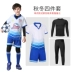 Học sinh tiểu học đội bóng đá tay ngắn đội dịch vụ bảng ánh sáng tùy chỉnh áo bé trai áo bóng đá quần áo phù hợp với trẻ em - Bóng đá
