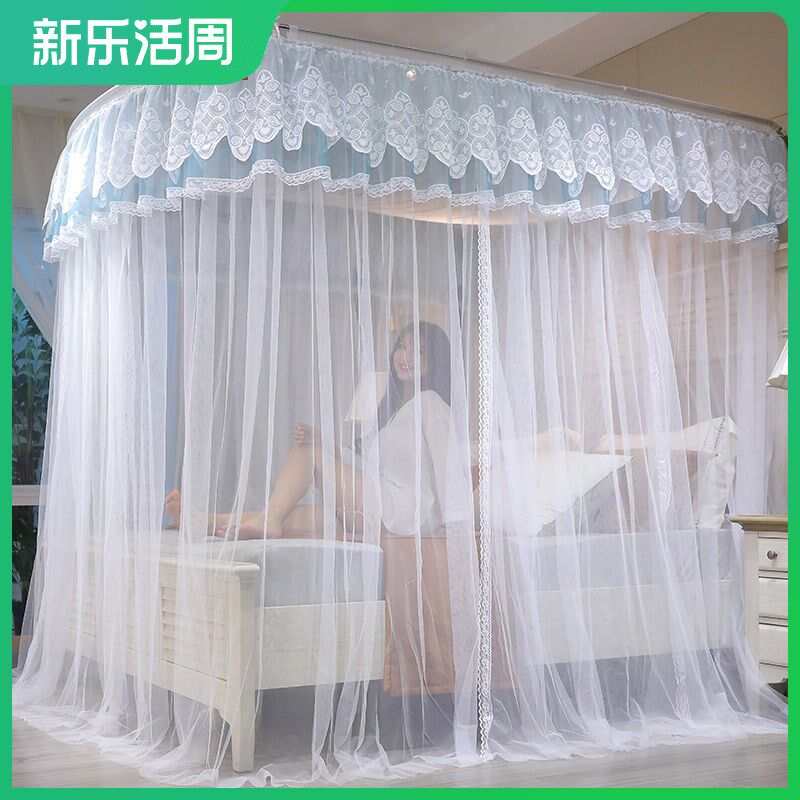 New integrated Arctic Velvet Stainless Steel Bed Curtain Scaled Bed 815 Bed encrypted thickness stent