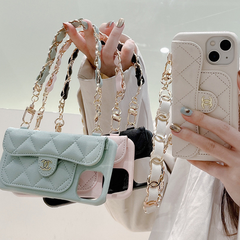 European and American Style Small Fragrant Lychee Pattern Handbag Suitable for Apple 16 Pro Max Phone Case, 14 Card Slot, 13 Camellia, 12 Anti-Drop, iPhone 15 Plus Leather Coin Card Holder Protective Case, 11 New Model for Women