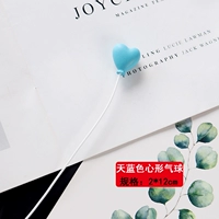 Лазурный воздушный шар в форме сердца