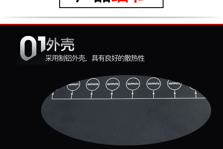 Bộ khuếch đại tín hiệu 8 kênh DMX512 Bộ khuếch đại tín hiệu tám kênh đèn nháy 7 màu