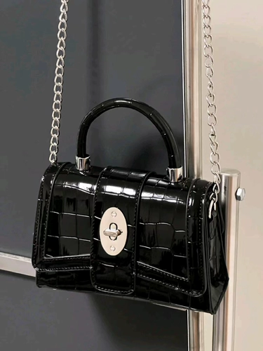 Сумка через плечо, сумка на одно плечо, коллекция 2023, премиум класс, крокодиловый принт