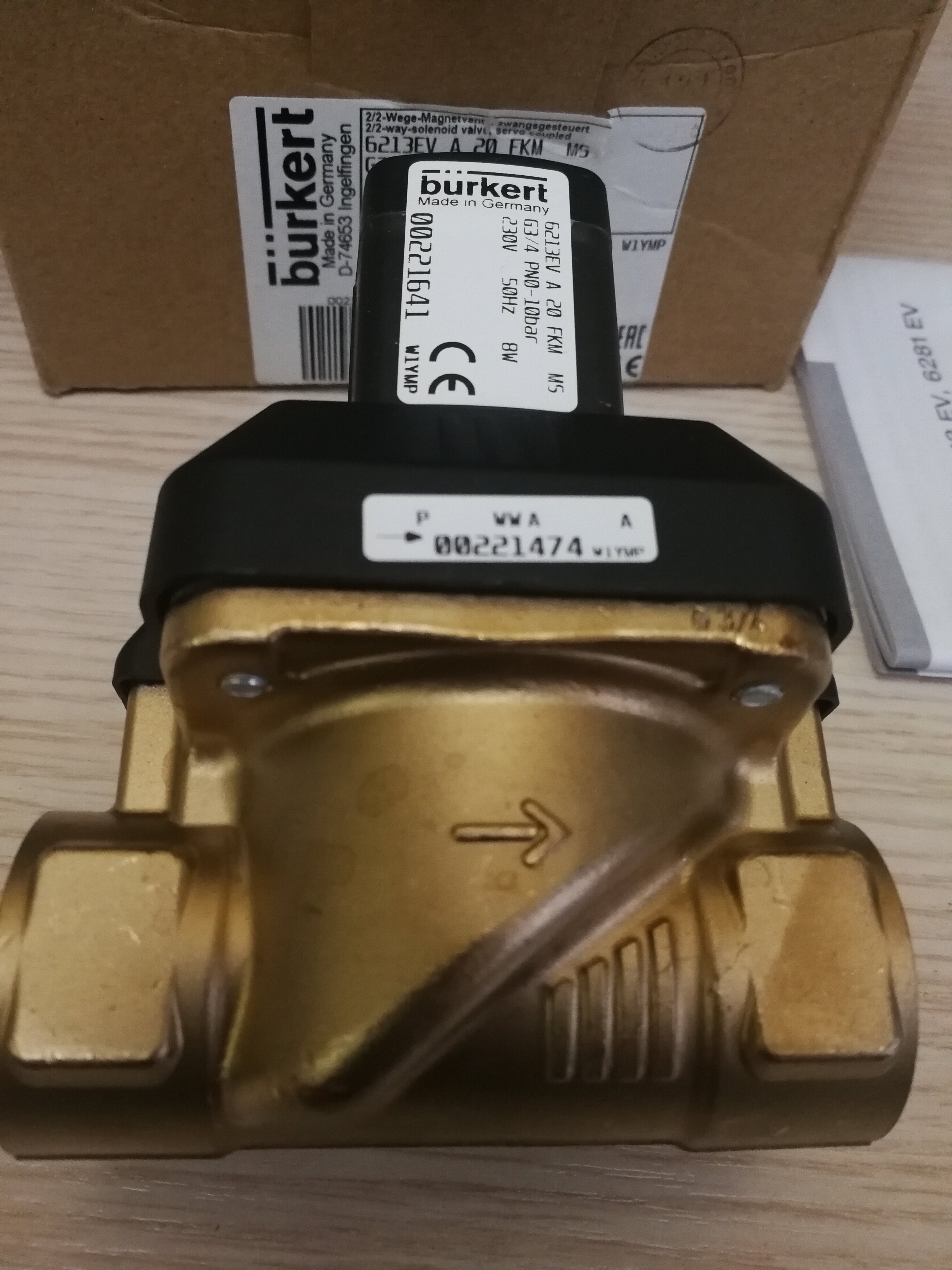 Germany's Baodeoriginally installed solenoid valve burkert 6213ev 00221641 Baoti 221641-Taobao
