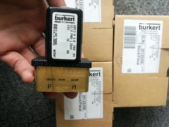 Burkert 6013 A G1 2 PN0-1 5BAR 00125306 Pod solenoid valve 125306