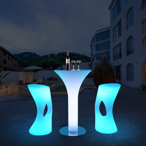 Продвижение светящиеся светящиеся торгового табуремового бара Винной клуб открытый водонепроницаемый круглый круглый санши на балконе.