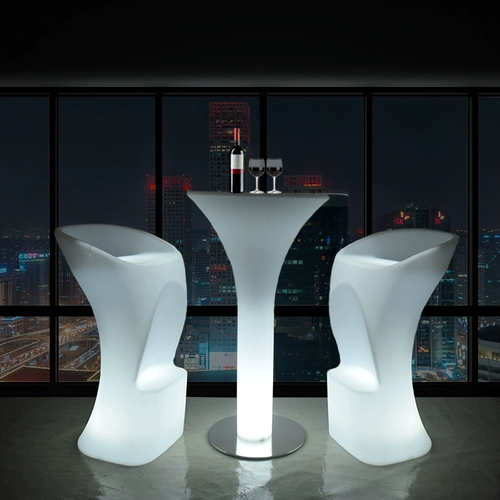 Продвижение светящиеся светящиеся торгового табуремового бара Винной клуб открытый водонепроницаемый круглый круглый санши на балконе.