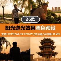 Recommended toning sunlight Inverse effect preset portrait scenery PR PS LR FCPX da Vinci AE LUT