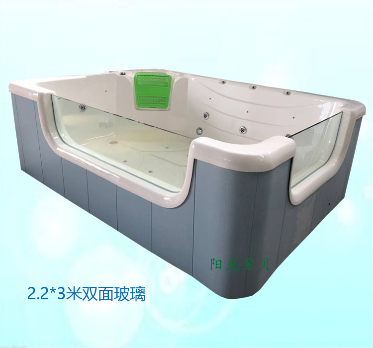 Bể bơi acrylic thiết bị bể bơi cho bé Bộ lọc nhiệt tĩnh bong bóng lướt sóng đa chức năng bể bơi trẻ em - Bể bơi / trò chơi Paddle ho boi tre em