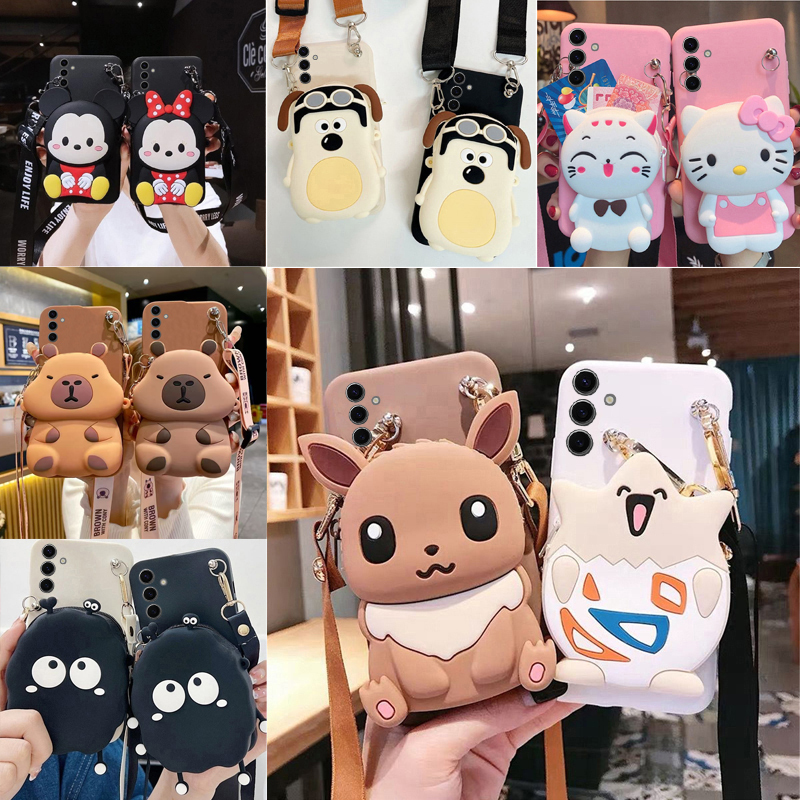 Coin Purse Compatible with Samsung S26 Phone Case Galaxy S26 Ultra Phone Cover Samsung S26+ Protective Case S26 Edge Cute Cartoon Sm-S9420 Shell Back Cover Full Coverage S26+