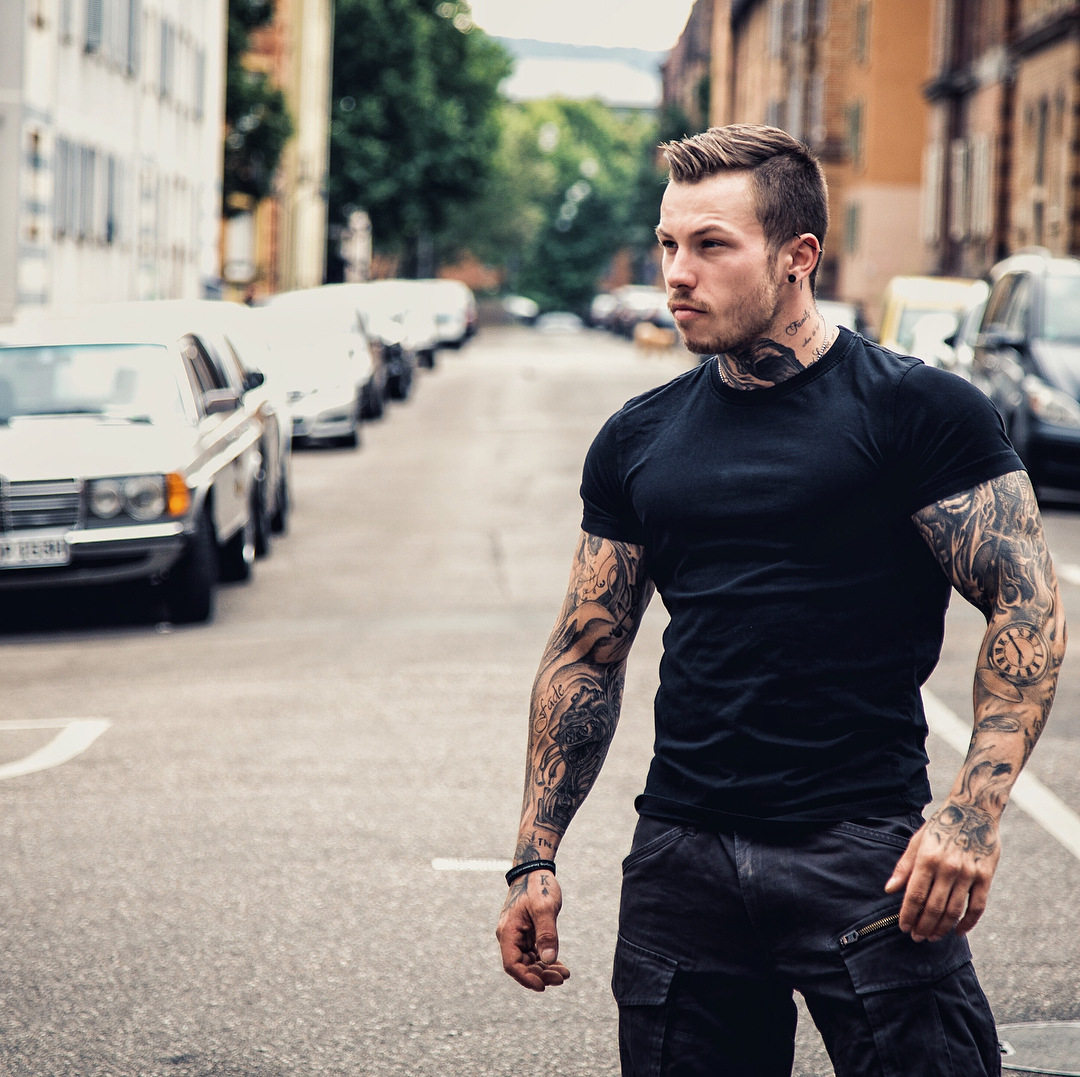 MSCT fitness Tide brand solid color sports T-shirt male brothers INS summer running muscle training short sleeve quick drying clothes