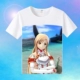 Sword Art Online Áo thun ngắn tay cổ tròn mùa hè Đàn ông và phụ nữ vị thành niên đứng đầu hai Yuan Quần áo ngoại vi kích thước lớn Anime - Carton / Hoạt hình liên quan ảnh nhãn dán