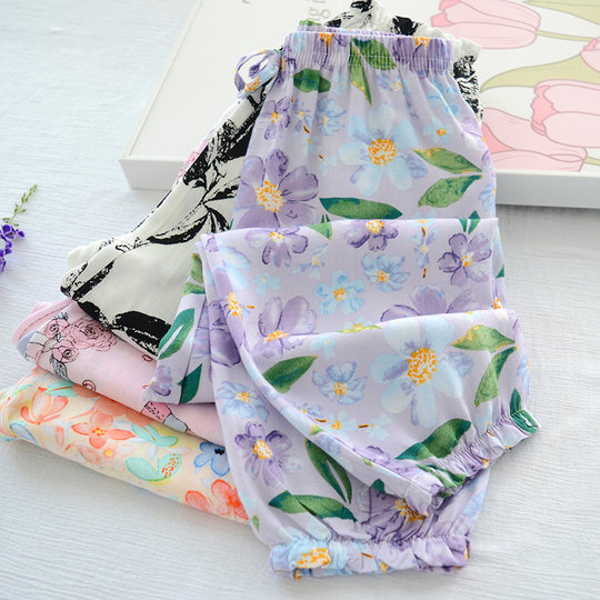 Kinderhose, Baumwolle, Seide, Anti-Mücken-Hose, leichte, atmungsaktive Hose