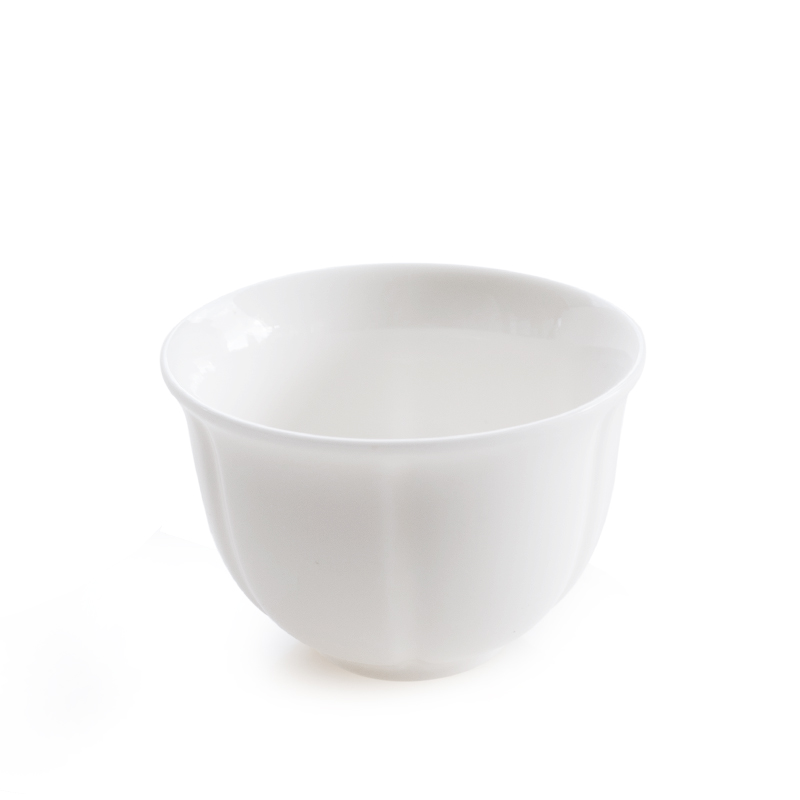 Dehua white porcelain teacup household suet jade sample tea cup ceramic masters cup kung fu tea tea set small, single cup of tea