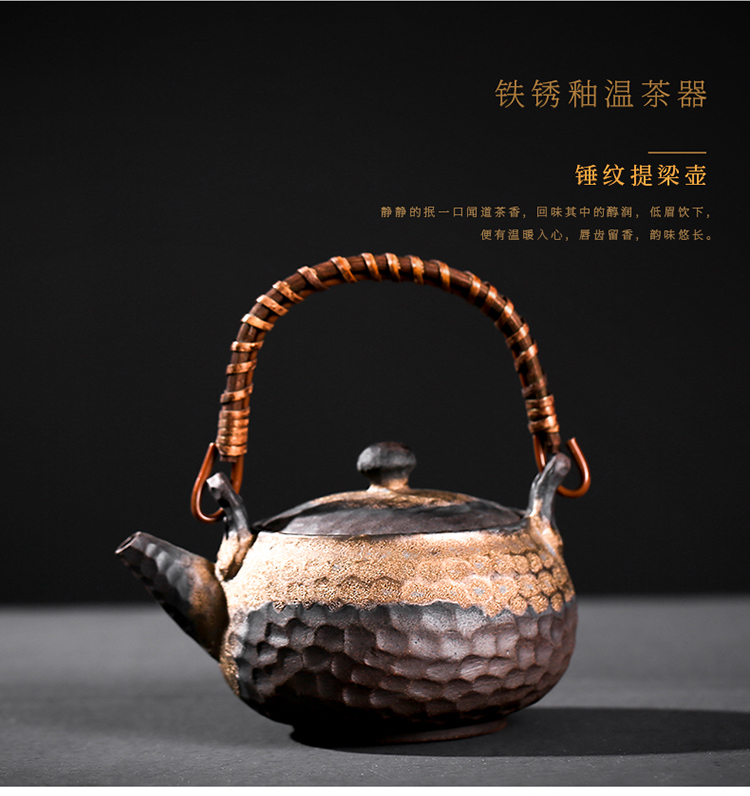 Archaize boiling tea stove coarse TaoWen teapot charcoal'm burning flame of alcohol burn blisters teapot household kung fu tea tea device