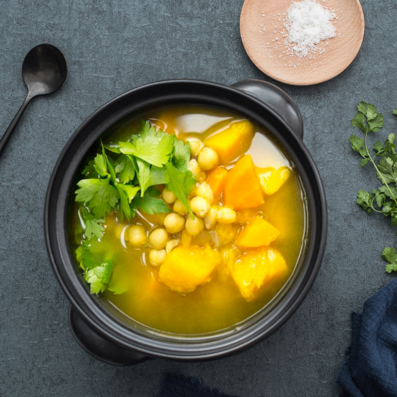 The professor creative Japanese casserole pot stew household gas flame ceramics with double cover dry pot of porridge to hold to high temperature