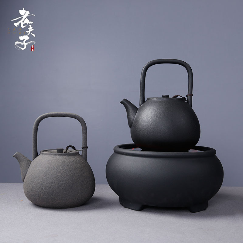 The professor lava rock - health ceramic POTS flame burn boiled electric teapot TaoLu suit ceramic pot to boil tea