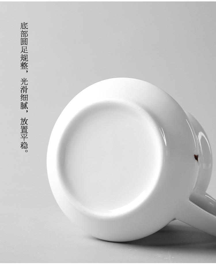 The professor han white porcelain hand - made ceramic fair keller of tea sea points cup tea is Chinese kung fu tea tea accessories