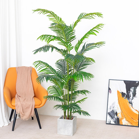 Nordic Artificial Plant Traveler's Banana Indoor Floor-Standing Potted Decoration Monstera Bamboo Green Plant Bird of Paradise Artificial Tree