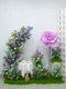 Monet's Garden Artificial Flowers, Simulated Flower Arrangements, High-End Floor Flower Displays, Window Decoration, Purple Floral Art Decoration Arrangement