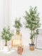 Nordic Artificial Green Plant Olive Tree Indoor Living Room Floor-Standing Bonsai Clothing Store Window Decoration Landscaping Large Fake Green Plant