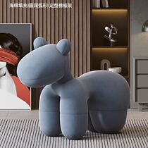 TAO Internet celebrity pony chair designer creative chair Nordic style living room decoration ornaments floor-to-ceiling door