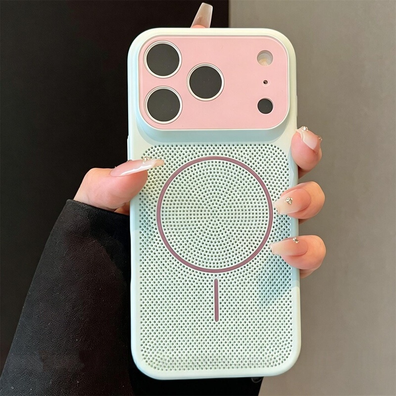 Suitable for Apple 17 Pro Max Phone Case, New 2026 Color-Blocking Hollow-Out Heat Dissipation Design, Magnetic Full-Cover for iPhone 16 Pro Max, High-End Feel with Large Window for 15 Pro, Super Stylish for 14/13, Air-Style Shell Suitable for Apple 17 Pro Max Phone Case, New 2026 Color-Blocking Hollow-Out Heat Dissipation Design, Magnetic Full-Cover for iPhone 16 Pro Max, High-End Feel with Large Window for 15 Pro, Super Stylish for 14/13, Air-Style Shell