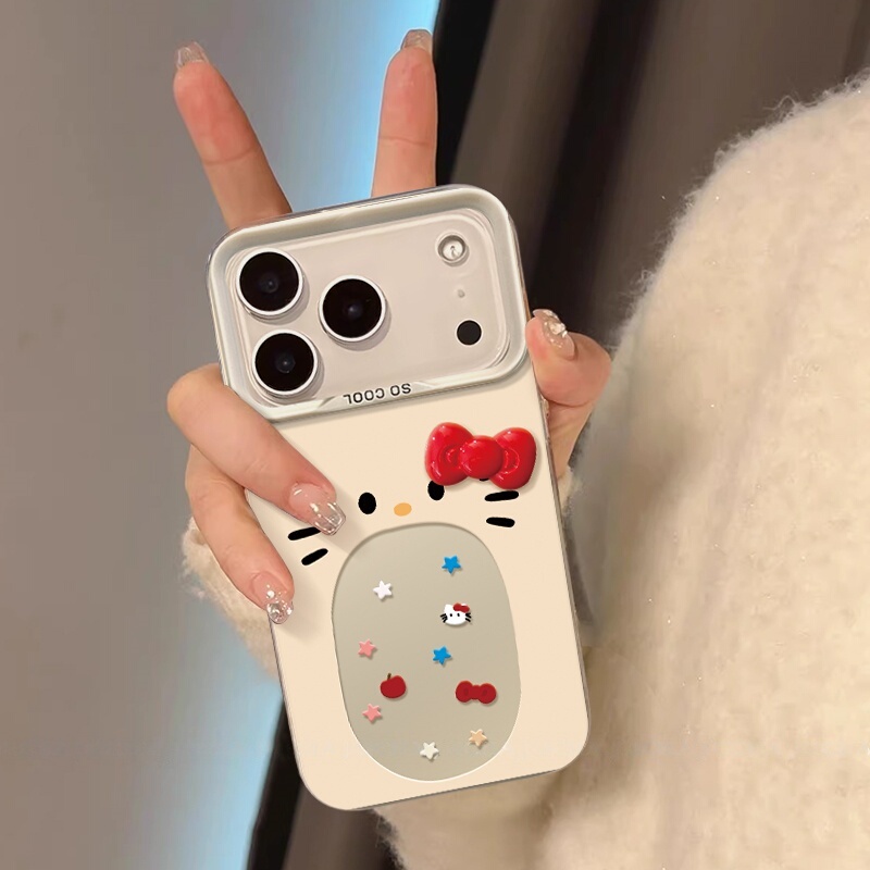 Suitable for Apple 17 Pro Max Phone Case, New 2026 Cartoon Big-Mouthed Cat iPhone Protective Cover, 17 Pro Max Full Edge Protection, 16 Cute Case, 15 Plus Cartoon High-End Feel, 14 for Women, 13